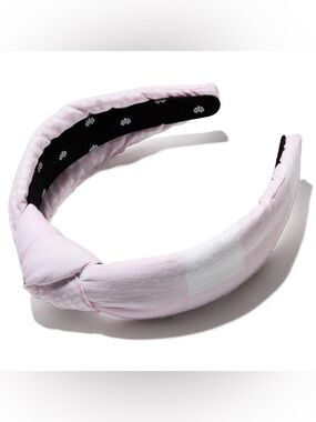 SOLID & STRIPED X LELE SADOUGHI KNOTTED PINK GINGHAM HEADBAND